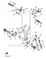 STAND / FOOTREST for Yamaha XT600KN 1992