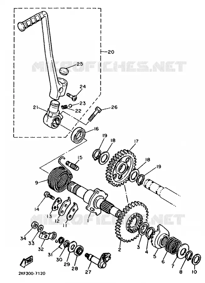 STARTER MOTOR Yamaha MOTO 600 1992 XT  XT600KN