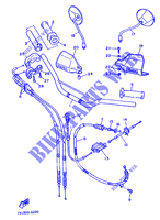 HANDLEBAR & CABLES for Yamaha XT600Z 1988