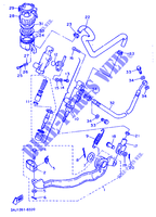 REAR BRAKE MASTER CYLINDER for Yamaha XT600Z 1988