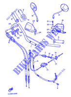 HANDLEBAR & CABLES for Yamaha XT600Z 1988