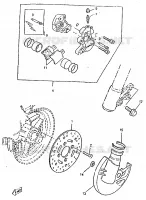 FRONT BRAKE CALIPER for Yamaha BOOSTER TRACK 1998