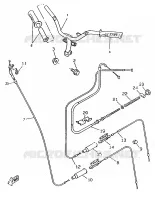 HANDLEBAR & CABLES for Yamaha BOOSTER TRACK 1998