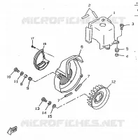 AIR SHROUD & FAN for Yamaha BOOSTER TRACK 1998