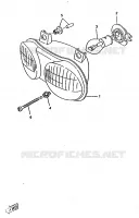 HEADLIGHT for Yamaha BOOSTER TRACK 1998