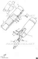 EXHAUST for Yamaha BOOSTER TRACK 1998