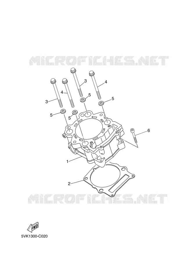 CYLINDER Yamaha MOTO 660 2005 XTX  XT660X