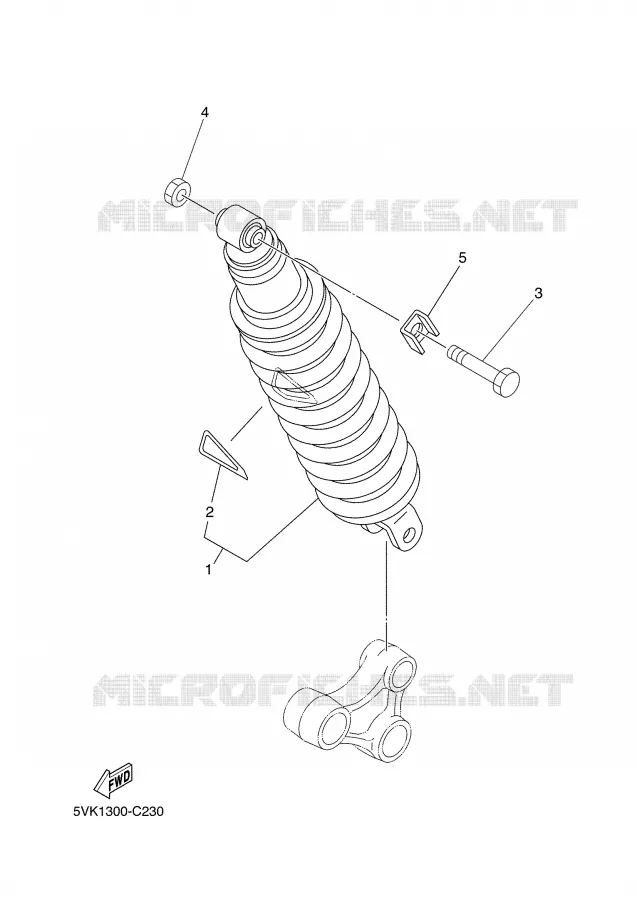 REAR SHOCK ABSORBER Yamaha MOTO 660 2005 XTX  XT660X