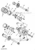 CRANKSHAFT / PISTON for Yamaha XTZ750 1989