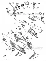 RADIATOR / HOSES for Yamaha XTZ750 1989