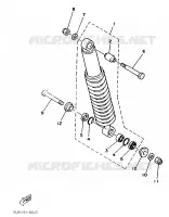 REAR SHOCK ABSORBER for Yamaha XTZ750 1989