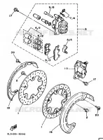 FRONT BRAKE CALIPER for Yamaha XTZ750 1989