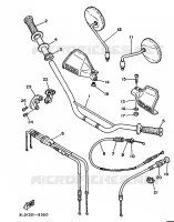 HANDLEBAR & CABLES for Yamaha XTZ750 1989