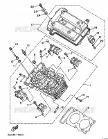 CYLINDER HEAD  for Yamaha XTZ750 1990