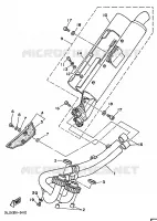 EXHAUST for Yamaha XTZ750 1990
