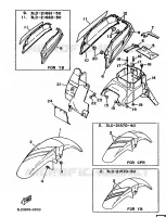 FENDER for Yamaha XTZ750 1990