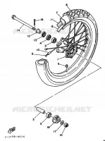 FRONT WHEEL for Yamaha XTZ750 1990