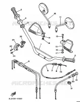 HANDLEBAR & CABLES for Yamaha XTZ750 1990