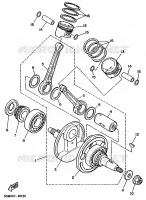 CRANKSHAFT / PISTON for Yamaha XV250S 1997