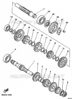TRANSMISSION for Yamaha XV250S 1997