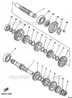 TRANSMISSION for Yamaha XV250S 1997
