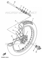 FRONT WHEEL for Yamaha XV250S 1997