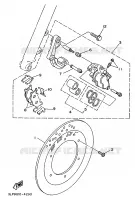 FRONT BRAKE CALIPER for Yamaha XV250S 1997
