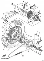 REAR WHEEL for Yamaha XV250S 1997