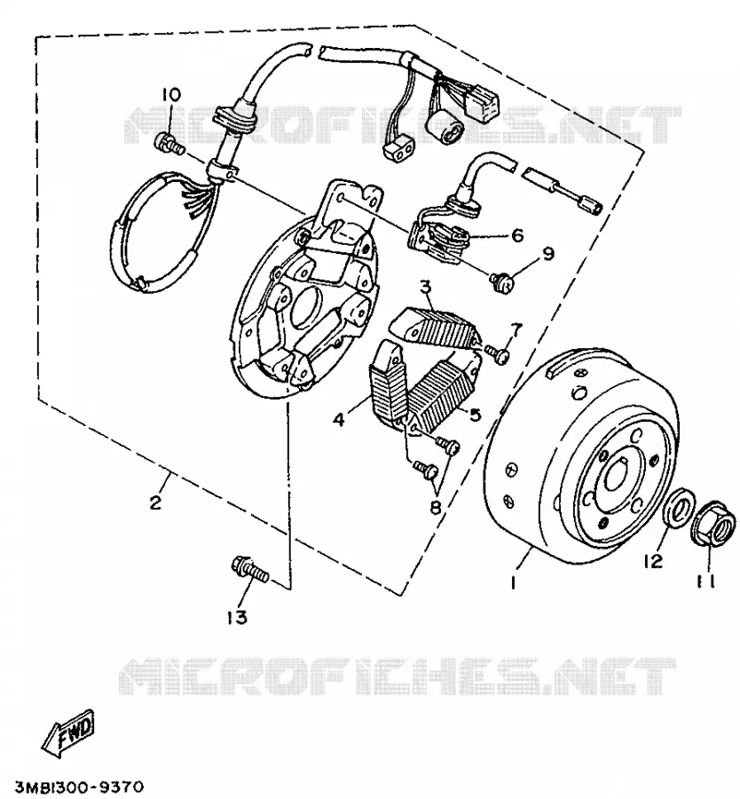 IGNITION Yamaha MOTO 125 1991 DTE  DT125E