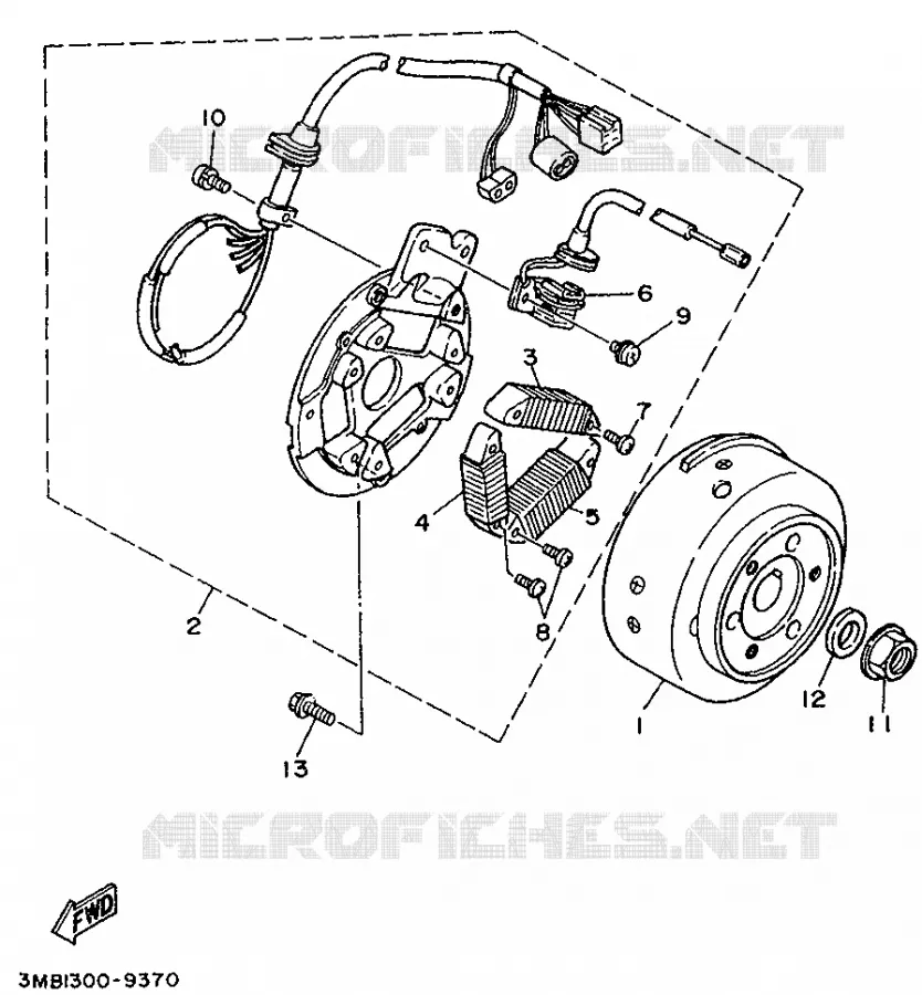 IGNITION Yamaha MOTO 125 1992 DTE  DT125E