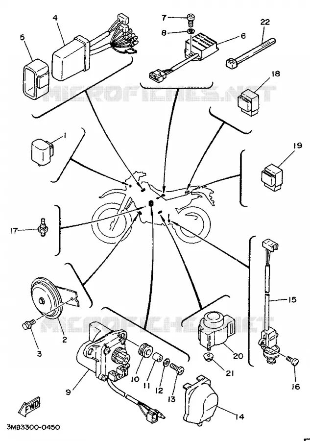 ELECTRICAL 2 Yamaha MOTO 125 1995 DTE  DT125E