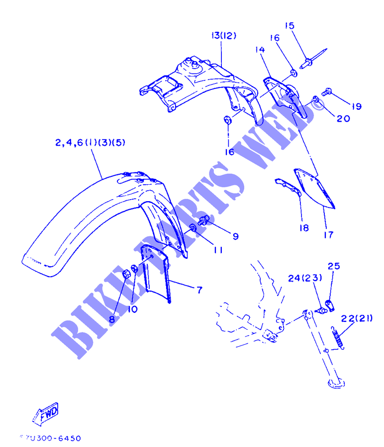 OPTIONAL PARTS for Yamaha DT125LC 1986
