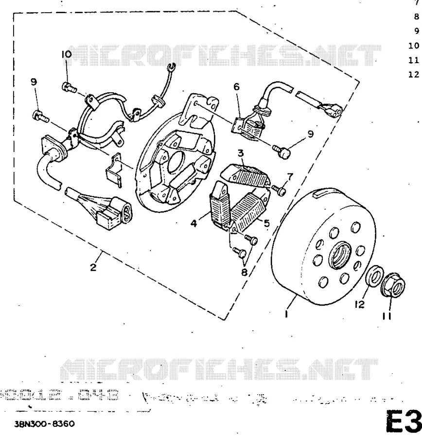 IGNITION Yamaha MOTO 125 1991 DTR  DT125R