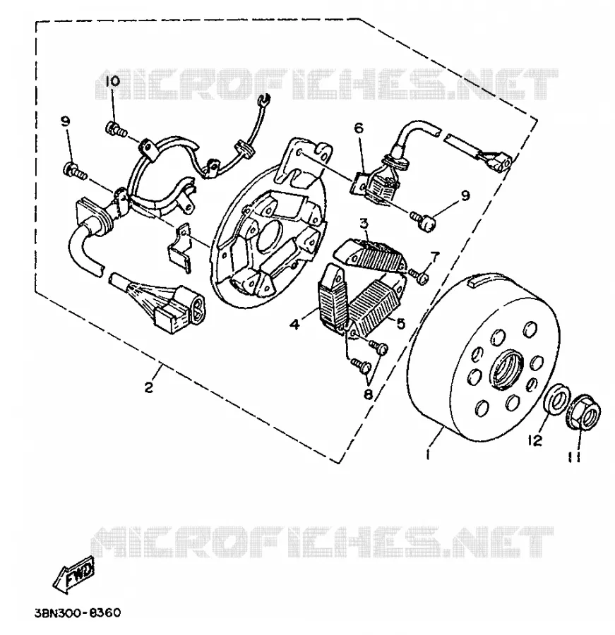 IGNITION Yamaha MOTO 125 1993 DTR  DT125R