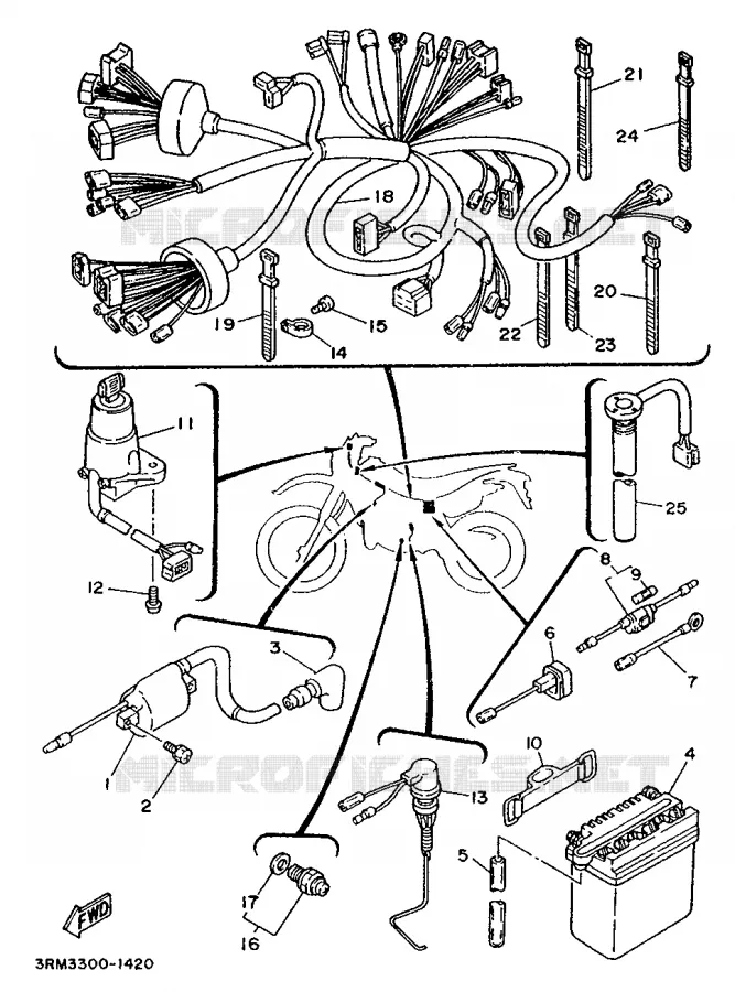 ELECTRICAL 1 Yamaha MOTO 125 1993 DTR  DT125R