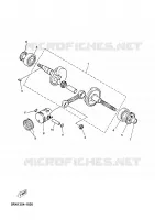 CRANKSHAFT / PISTON for Yamaha YN50 2008