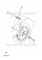 FRONT WHEEL for Yamaha YN50 2008