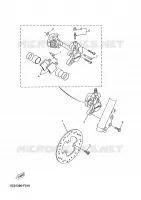FRONT BRAKE CALIPER for Yamaha YN50 2008