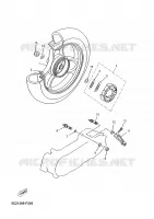 REAR WHEEL for Yamaha YN50 2008