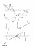 HANDLEBAR & CABLES for Yamaha YN50 2008