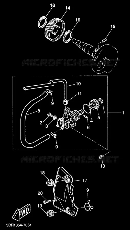 OIL PUMP Yamaha SCOOTER 50 2000 AEROX  YQ50