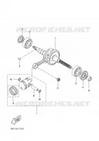 CRANKSHAFT / PISTON for Yamaha YQ50 2008