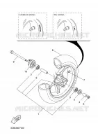 FRONT WHEEL for Yamaha YQ50 2008