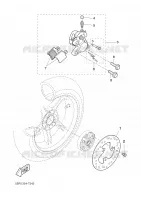 REAR BRAKE CALIPER for Yamaha YQ50 2008