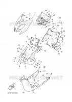 LEG SHIELD for Yamaha YQ50 2008