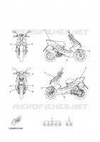 STICKER for Yamaha YQ50 2008