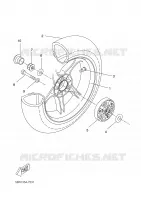 REAR WHEEL for Yamaha YQ50 2003